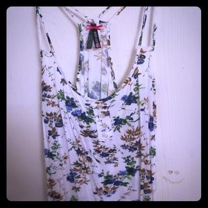 Blue rose tank top